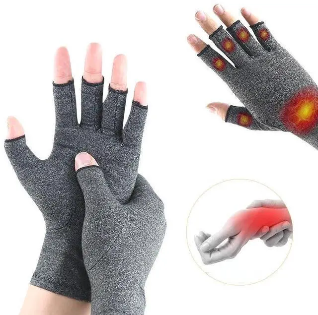 Alt view image 4 of 6 - Fingerless Gloves For Women Men Breathable Soft Half Finger Glove Spandex Blend Comfortable Fit Moisture Wicking for Sport (Pink, M)