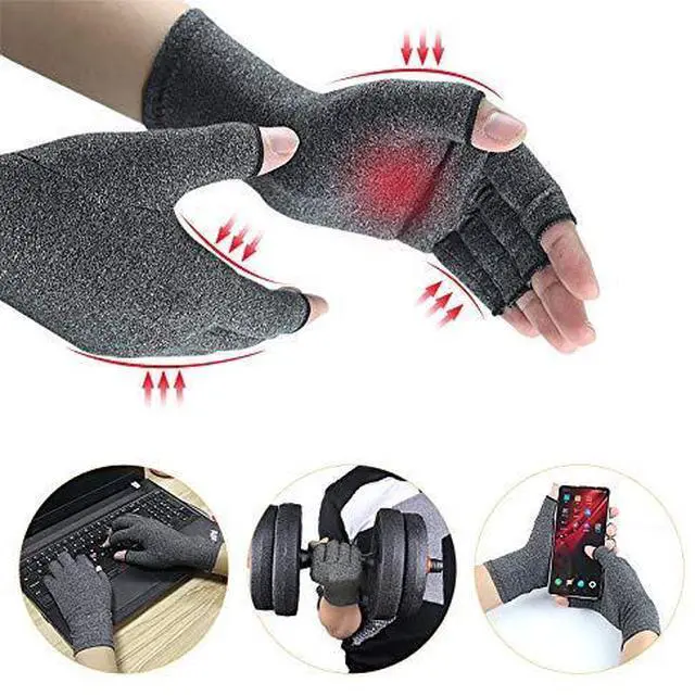 Alt view image 5 of 6 - Fingerless Gloves For Women Men Breathable Soft Half Finger Glove Spandex Blend Comfortable Fit Moisture Wicking for Sport (Pink, M)
