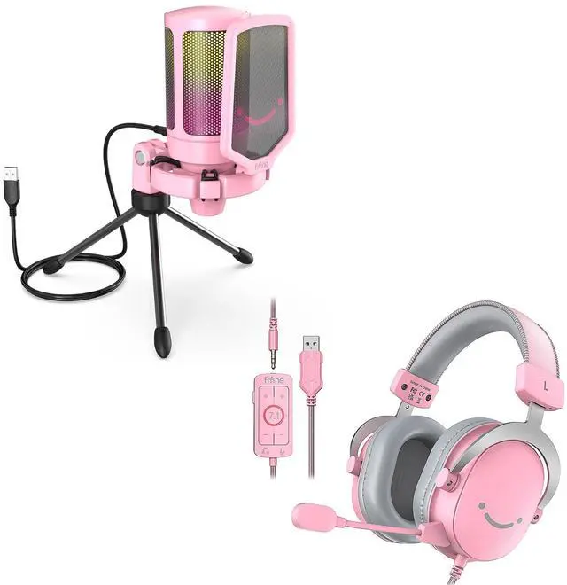 Main image of USB Gaming PC Microphone and Over-Ear Wired Streaming Headset,AmpliGame RGB Computer Condenser Desktop Mic for YouTube Video/Podcasts,7.1 Surround Sound Headset for PS4/PS5/Xbox/SwitchA6P+H9P