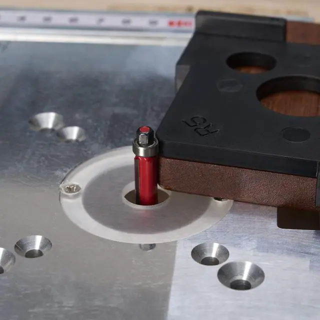 Alt view image 4 of 7 - Pack of 4 Radius Jig Router Templates Corner Radius Routing Templates,Routing Rounded Corners Router Bit Templates for Woodworking Routing (8 Different Radius Set)