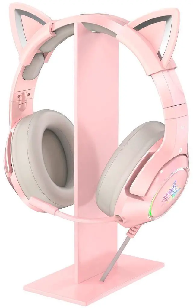Main image of Pink Headphones Stand, Universal Gaming Headset Holder