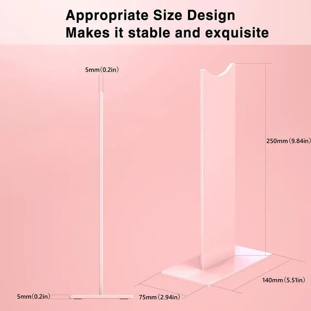 Alt view image 3 of 7 - Pink Headphones Stand, Universal Gaming Headset Holder
