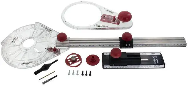 Main image of 1219 Circle Guide Kit- Precision Router Circle Cutting Jig For Cutting/Routing Circles From 1.5 Up To 52 with Offset Base