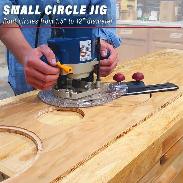 Alt view image 3 of 7 - 1219 Circle Guide Kit- Precision Router Circle Cutting Jig For Cutting/Routing Circles From 1.5 Up To 52 with Offset Base