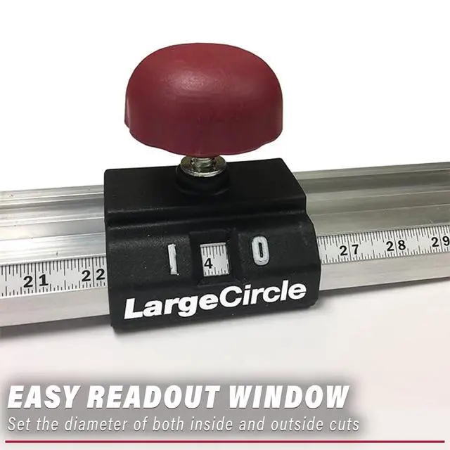 Alt view image 4 of 7 - 1219 Circle Guide Kit- Precision Router Circle Cutting Jig For Cutting/Routing Circles From 1.5 Up To 52 with Offset Base