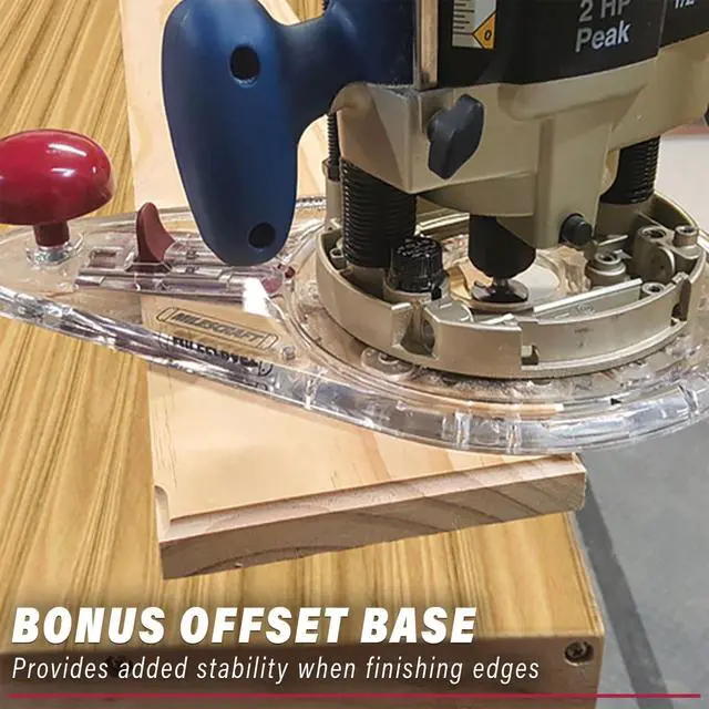 Alt view image 6 of 7 - 1219 Circle Guide Kit- Precision Router Circle Cutting Jig For Cutting/Routing Circles From 1.5 Up To 52 with Offset Base