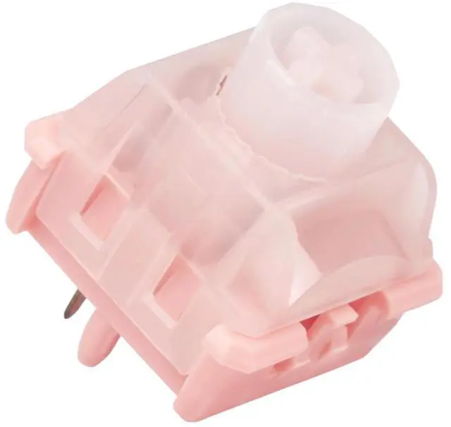 Main image of WS BigLucky Keyboard Switches, Mechanical Clicky Switches 5 Pins Pre Lubed Key Switch for MX Mechanical Keyboard 35Pcs (Pink)