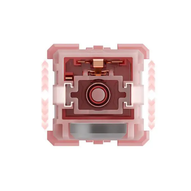 Alt view image 6 of 7 - WS BigLucky Keyboard Switches, Mechanical Clicky Switches 5 Pins Pre Lubed Key Switch for MX Mechanical Keyboard 35Pcs (Pink)