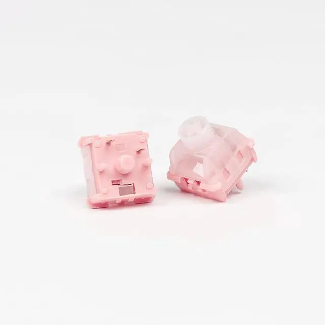 Alt view image 7 of 7 - WS BigLucky Keyboard Switches, Mechanical Clicky Switches 5 Pins Pre Lubed Key Switch for MX Mechanical Keyboard 35Pcs (Pink)