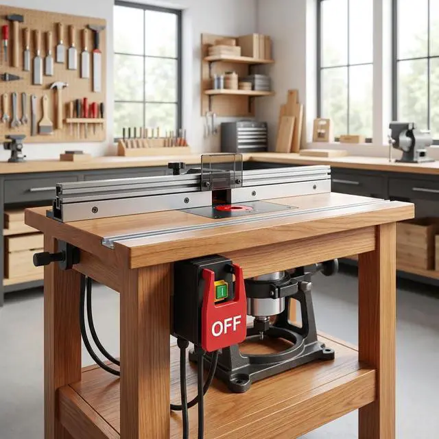 Alt view image 6 of 7 - 110V 16A Table Saw Paddle Switch with Emergency Stop, Heavy Duty Router Table Switch and Safety Power Tool Switch for Drill Presses, Woodworking Equipment, Plug-in Design with 5.5ft Cord