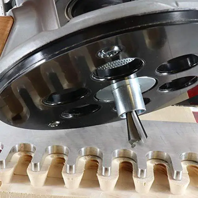 Alt view image 5 of 7 - 1228 Metal Bushing Set - 11 pc. Router Template Guide Set Fits Porter Cable Style Router Sub Bases - Universal