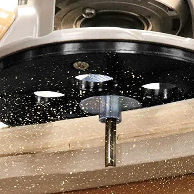 Alt view image 7 of 7 - 1228 Metal Bushing Set - 11 pc. Router Template Guide Set Fits Porter Cable Style Router Sub Bases - Universal