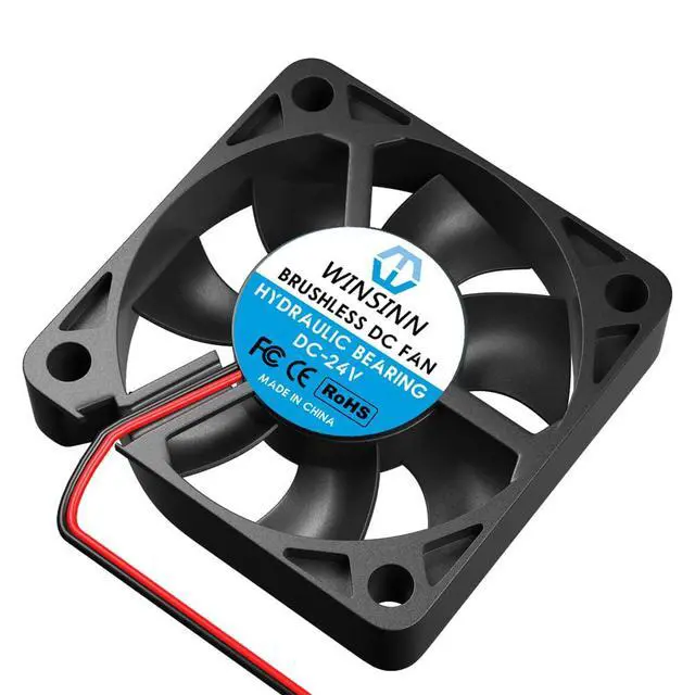 Alt view image 4 of 4 - 50mm 24V Fan - Hydraulic Bearing 6000 RPM 5010 Cooling Fan Replacement for Industrial Equipment/Servers/Routers, 30cm Cable with XH2.54-2PIN, Brushless 50x10mm (5Pcs)