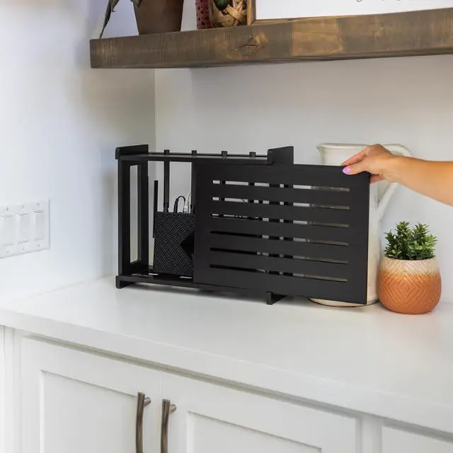 Alt view image 7 of 7 - WiFi Router Storage Cabinet Router Box Hider WiFi Box Hider Shelf Cover