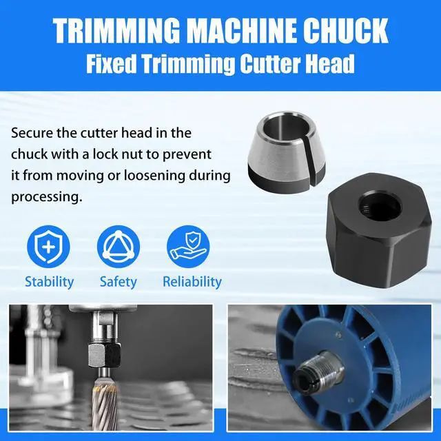 Alt view image 6 of 7 - Collet Nut 671361001/671362001 for dremel/Ridgid R2400 R2401 R86044 R860443 Trimmers Router