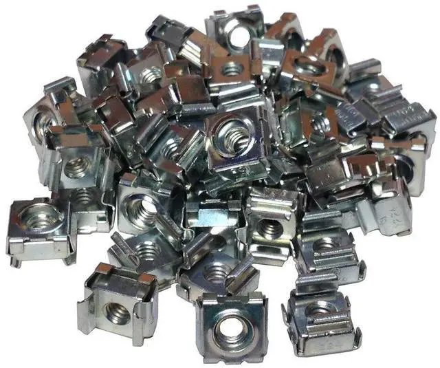 Main image of ® 12-24 Snap-in Zinc Cage Nuts 50 Pack - USA Made