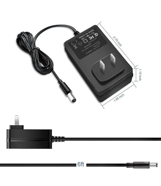 Alt view image 6 of 6 - 12V Power Supply AC Adapter for 100mA-2000mA Electronic Devices