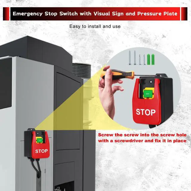 Alt view image 5 of 7 - New Version 110V to 120V Single Phase On/Off Switch, Paddle Switch for Table Saw, Router Table Switch with an Extended Power Cord 3M and Receptacle for Table Saws,Router Tables(Stop)
