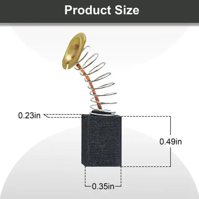 Alt view image 2 of 7 - Carbon Brush Set compatible with RT0700CX3, RT0700C, RT0701C, 1-1/4 HP Compact Router (4 PCS)