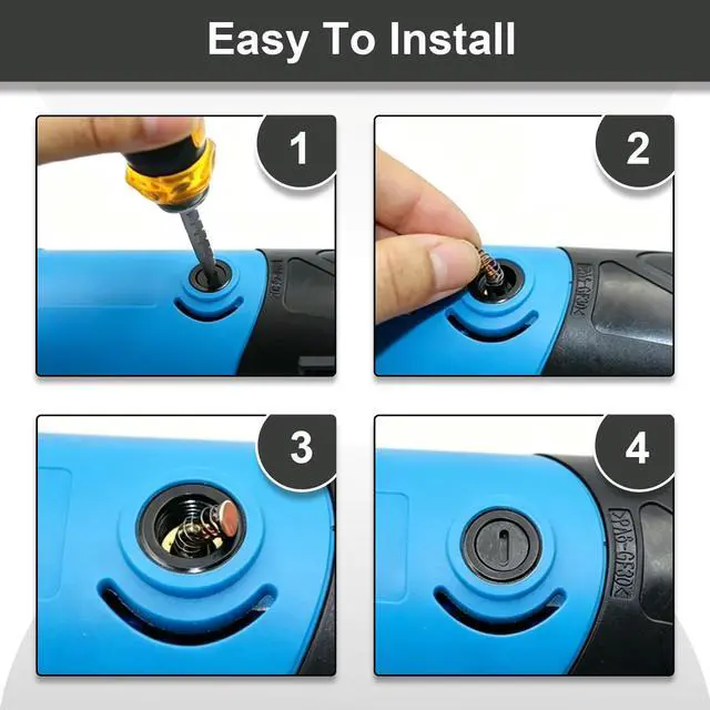Alt view image 5 of 7 - Carbon Brush Set compatible with RT0700CX3, RT0700C, RT0701C, 1-1/4 HP Compact Router (4 PCS)