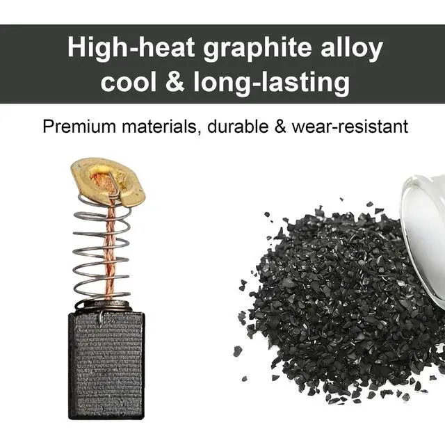 Alt view image 6 of 7 - Carbon Brush Set compatible with RT0700CX3, RT0700C, RT0701C, 1-1/4 HP Compact Router (4 PCS)
