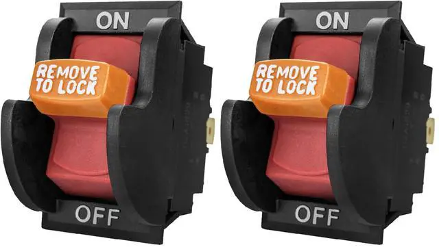 Main image of 120V/230V Dual Voltage On/Off Safety Toggle Switch for Power Tools, Fits Table Saw, Router Table, Drill Press, Bench Saw, Band Saw, Dust Collectors & Other Electrical Equipment (71353)