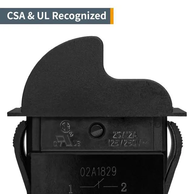 Alt view image 6 of 7 - 120V/230V Dual Voltage On/Off Safety Toggle Switch for Power Tools, Fits Table Saw, Router Table, Drill Press, Bench Saw, Band Saw, Dust Collectors & Other Electrical Equipment (71353)