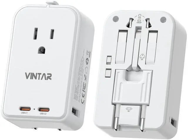 Main image of 45W Universal Travel Adapter, Ultra Thin International Power Adapter
