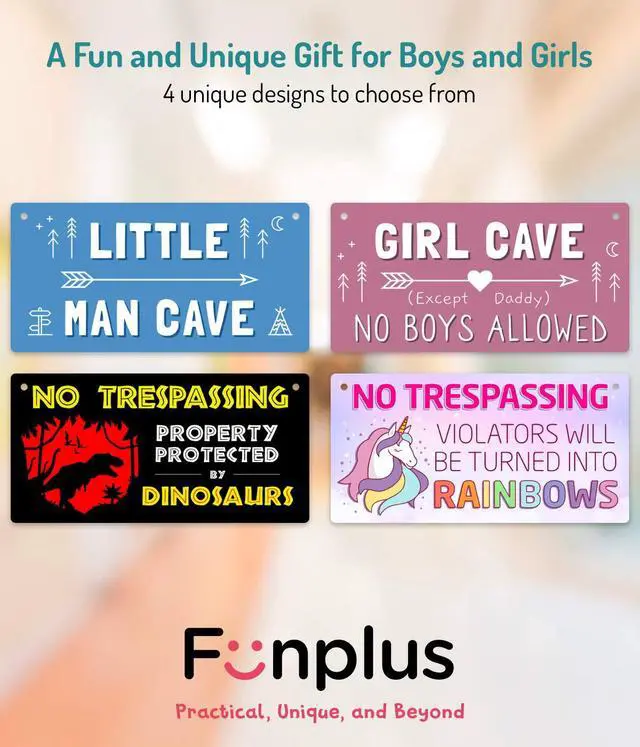 Alt view image 5 of 5 - Girl Cave Sign for Girls Room, No Boys Allowed Door Sign, Cute Room Decor Sign for Bedroom Door, Funny Girls Only Sign for Kids Room, Teen Girl Wall Decor 12x6 Inch