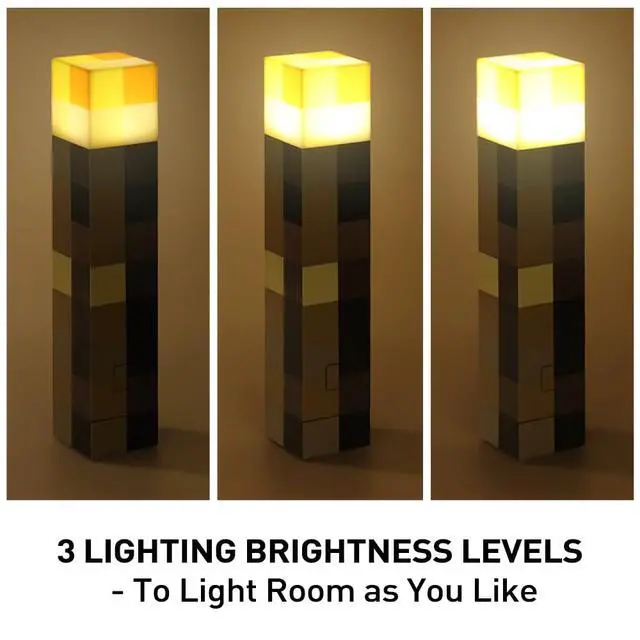 Alt view image 2 of 7 - Light-up Wall Torch, Hand Held Lighting Torch - 3 Level Brightness