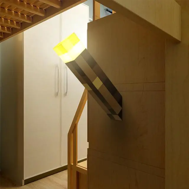 Alt view image 7 of 7 - Light-up Wall Torch, Hand Held Lighting Torch - 3 Level Brightness