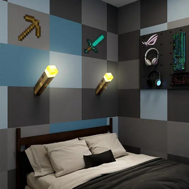 Alt view image 6 of 7 - Light-up Wall Torch, Hand Held Lighting Torch - 3 Level Brightness