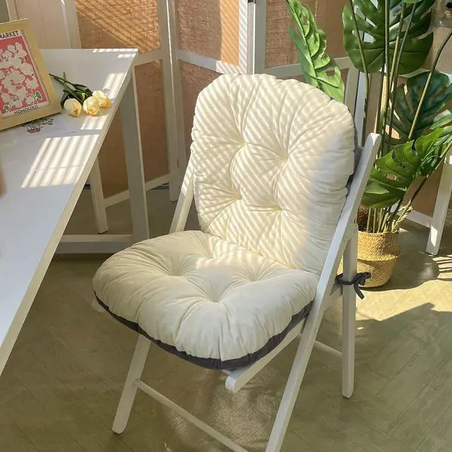 Alt view image 3 of 7 - Gray Chair Cushion with Removable Cover - Office & Indoor Rocking Chair Cushion - 17 * 17 Inch