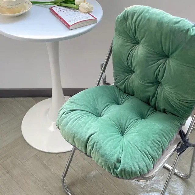 Alt view image 4 of 7 - Gray Chair Cushion with Removable Cover - Office & Indoor Rocking Chair Cushion - 17 * 17 Inch