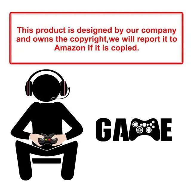 Alt view image 5 of 7 - Gamer Wall Decals Stickers Glow in The Dark Wall Decals Game Wall Stickers Gaming Controller Wall Decals Game Room Decor Video Game Decal for Boys Kids Girls Bedoom Playroom Wall Decor (Sky Blue)