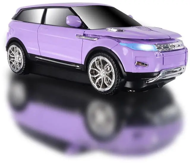 Main image of Wireless Mouse Car Computer Mouse for PC Laptop (Purple)
