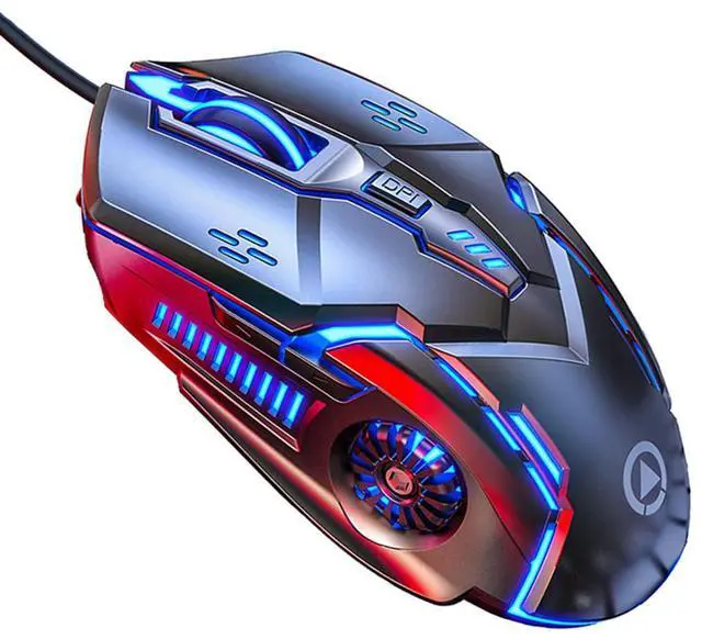 Main image of Gaming Mouse G5 Wired Game Mice Colorful Backlight 6 Button Silent Mouse 4 Speed 3200 DPI RGB Game Mouse for Computer Laptop Notebook