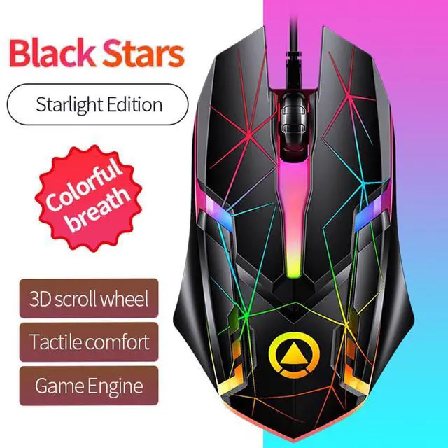 Alt view image 3 of 7 - Gaming Mouse G6 Wired Game Mice Colorful Backlight 3 Button Mouse 3 Speed 1200 DPI RGB Game Mouse for Computer Laptop Notebook Accessory