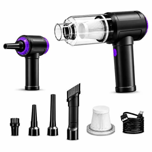 Main image of 14.5KPA Computer Keyboard Vacuum Cleaner & 110000RPM Electric Air Duster 3-in-1, Replaces Canned Air, for PC Tower & Car Laptop Sewing Machine Portable Keyboard Vac USB Desk Crumbs Dust Cleaners