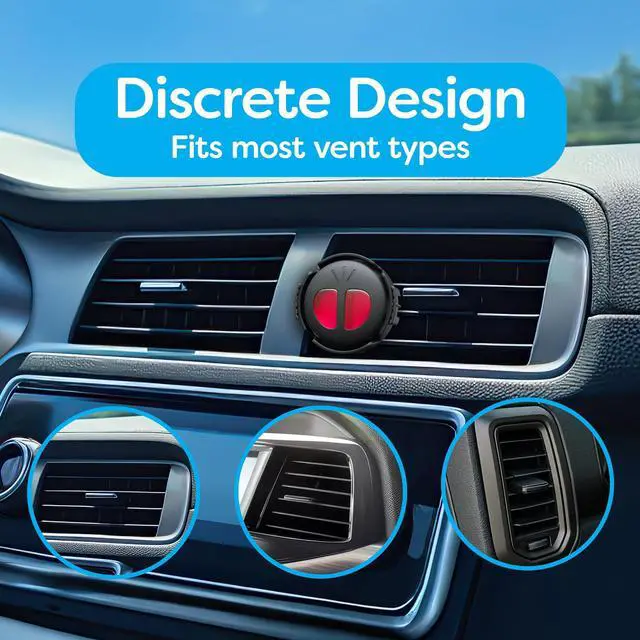 Alt view image 4 of 7 - Mini Diffuser Car Air Fresheners Variety Pack, New Car/Cool Breeze, Very Cherry, and Coastal Rush Scents, 6 Pack