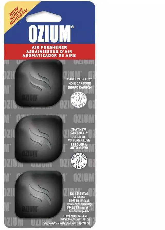 Main image of Carbon Black That New Car Smell Vent Clip Auto Air Freshener, 3 Pack