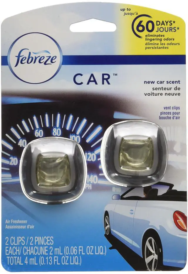 Main image of Car Air Fresheners, New Car Scent, Odor Eliminator for Strong Odors Car Vent Clips (2 Count)