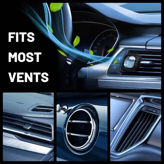 Alt view image 5 of 7 - Car Air Freshener, 12 Refills + 3 Square Vent Clips, Car Fragrance | New Car Sea Breeze Lavender Scents Long Lasting, Each Up to 20-30 Days