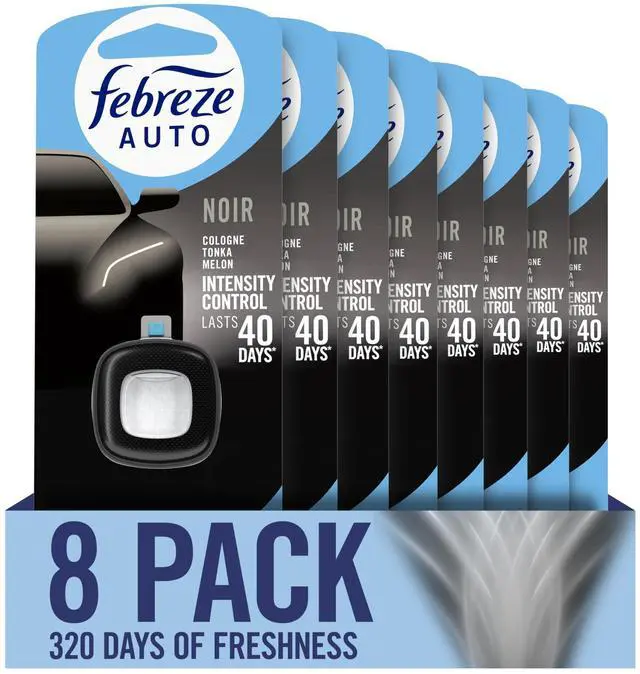Main image of AUTO Air Freshener, Odor-Fighting Automotive Vent Clip, Noir Scent, 8 Count