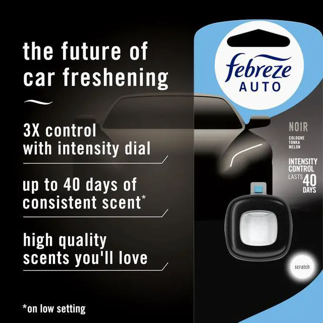 Alt view image 2 of 7 - AUTO Air Freshener, Odor-Fighting Automotive Vent Clip, Noir Scent, 8 Count