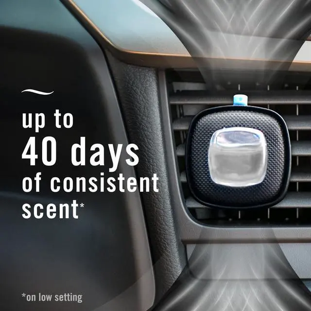 Alt view image 4 of 7 - AUTO Air Freshener, Odor-Fighting Automotive Vent Clip, Noir Scent, 8 Count