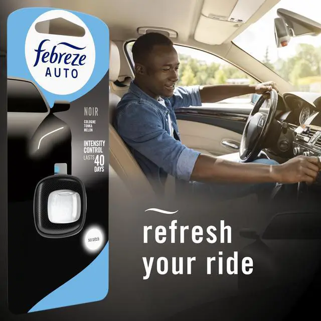 Alt view image 6 of 7 - AUTO Air Freshener, Odor-Fighting Automotive Vent Clip, Noir Scent, 8 Count