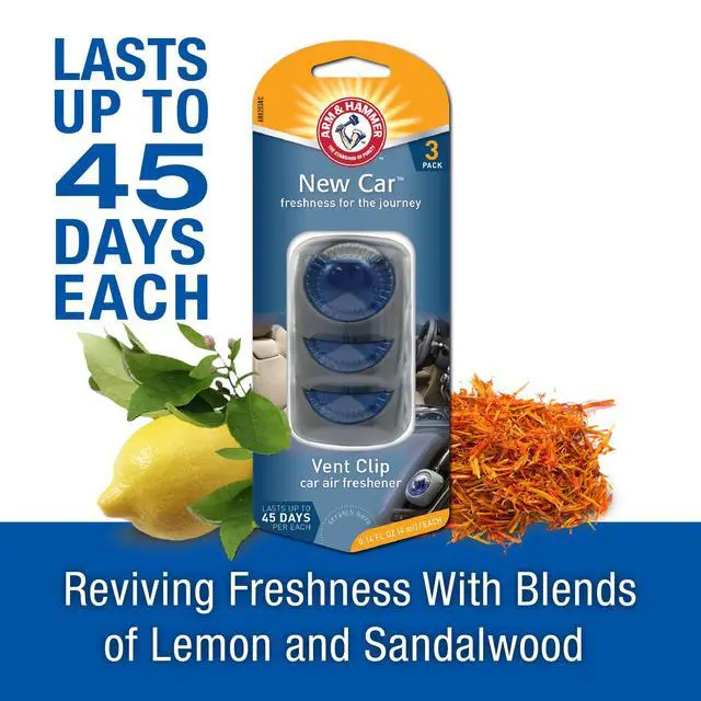 Alt view image 5 of 7 - AH8203NC New Car Freshness Vent Clip for Car Air Freshener 4 Pack of 3 Piece in Each