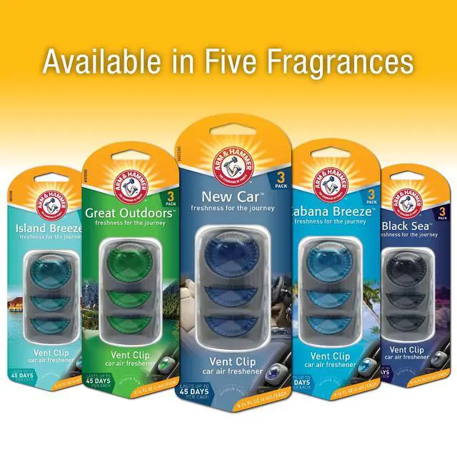 Alt view image 7 of 7 - AH8203NC New Car Freshness Vent Clip for Car Air Freshener 4 Pack of 3 Piece in Each