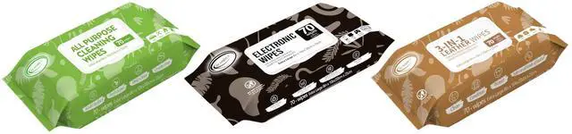 Main image of All Purpose Car and Home Cleaning Wipes, Electronic Wipes, 3in1 Leather Cleaner Wipes
